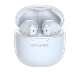 AWEI T68 bluetooth fülhallgató SZTEREO v5.3, IPX6 + töltőtok, FEHÉR AWEI_T68_W small