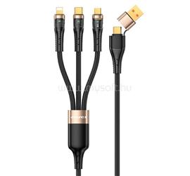 AWEI AWEI töltőkábel 3in2 Type-C/USB - lightning/Type-C, 120cm, FEKETE AWEI_CL-228 small