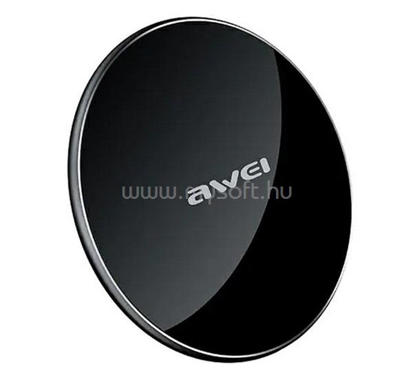 AWEI AWEI W8 asztali töltő 10W, ultravékony, FEKETE