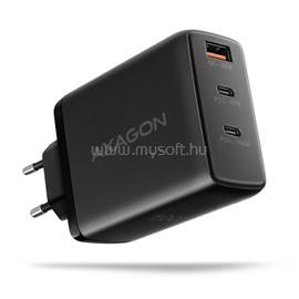 AXAGON ACU-DPQ100 3x port (USB + dual USB-C), PD3.0/QC4+/PPS/Apple 100W fekete GaN töltő ACU-DPQ100 small