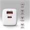 AXAGON ACU-PQ33W PD & QC Wall Charger 33W White ACU-PQ33W small