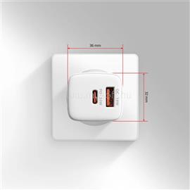 AXAGON ACU-PQ33W PD & QC Wall Charger 33W White ACU-PQ33W small