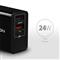 AXAGON ACU-QS24 QC3.0 + 5V-1.2A fekete fali töltő ACU-QS24 small