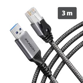 AXAGON ADE-AM30 USB-A Gigabit Ethernet adapter with integrated CAT6 RJ-45 network cable 3m Black ADE-AM30 small