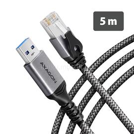 AXAGON ADE-AM50 USB-A Gigabit Ethernet adapter with integrated CAT6 RJ-45 network cable 5m Black ADE-AM50 small