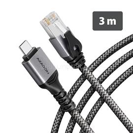 AXAGON ADE-CM30 USB-C Gigabit Ethernet adapter with integrated CAT6 RJ-45 network cable 3m Black ADE-CM30 small