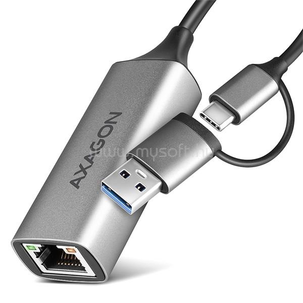 AXAGON ADE-TXCA Type-A + Type-C USB 3.2 - Gigabit Ethernet adapter