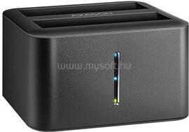 AXAGON ADSA-D25 USB 3.2 Gen1 2.5" SATA fekete dual dokkoló állomás ADSA-D25 small