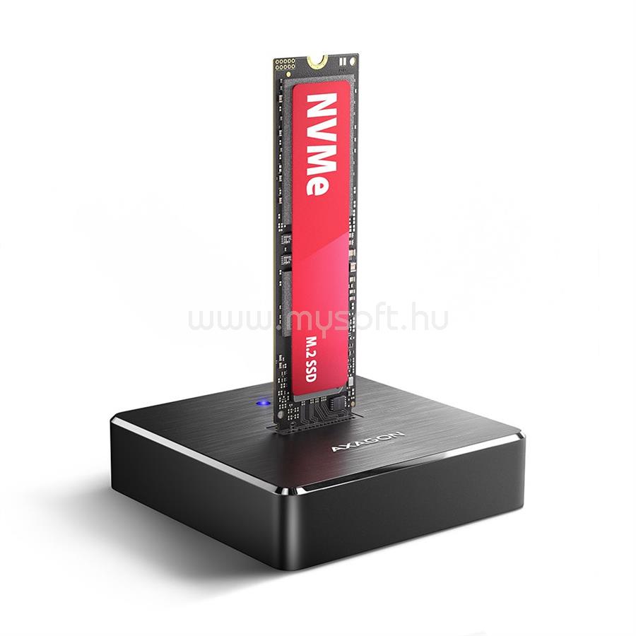 AXAGON ADSA-M2C11 USB-C 10Gbps docking station for M.2 NVMe / SATA SSD