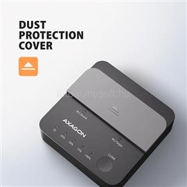 AXAGON ADSA-M2C22L USB-C 20Gbps docking station for 2× M.2 NVMe SSD with disk cloning function without PC ADSA-M2C22L small