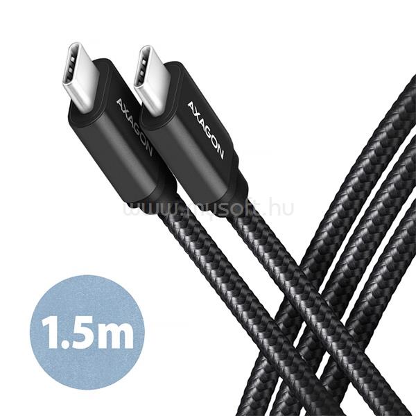 AXAGON BUCM3-CM15AB USB-C 3.2 Gen 1 -  USB-C 1,5 m kábel (fekete)
