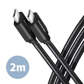AXAGON BUCM3-CM20AB USB-C 3.2 Gen 1 -  USB-C 2 m fekete kábel BUCM3-CM20AB small