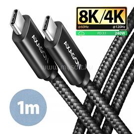 AXAGON BUCM4X-CM10AB NewGEN+ 1m USB-C <> USB-C 4 Gen 3x2 / 240W kábel BUCM4X-CM10AB small