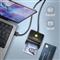 AXAGON CRE-SM3N USB Smart card FlatReader okos kártyaolvasó CRE-SM3N small