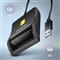 AXAGON CRE-SM3N USB Smart card FlatReader okos kártyaolvasó CRE-SM3N small