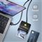 AXAGON CRE-SM3SD USB Smart card & SD/microSD/SIM card FlatReader okos kártyaolvasó CRE-SM3SD small