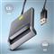 AXAGON CRE-SM3T Kompakt asztali USB-A okos kapcsolat Smart / ID kártya olvasó CRE-SM3T small