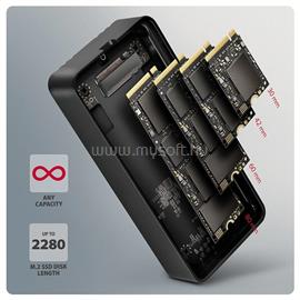 AXAGON EEM2-40G M.2 NVMe SSD-hez USB-C 40Gbps külső ház EEM2-40G small