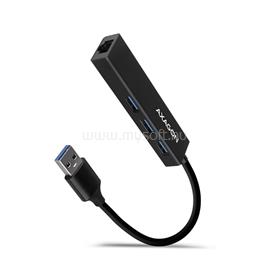 AXAGON HMA-GL3A 3 portos USB3.2. Gen 2 fekete HUB Gigabit LAN porttal HMA-GL3A small