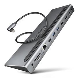 AXAGON HMC-4KX3 11in1 ezüst Type C USB HUB HMC-4KX3 small