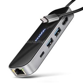 AXAGON HMC-6GLN USB-C 5Gbps GLASS 6in1 hub HMC-6GLN small