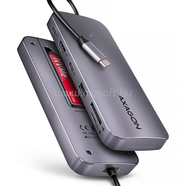 AXAGON HMC-6GM2 6in1 USB HUB