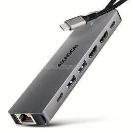AXAGON HMC-7HX2 USB-C 5Gbps DUAL 4K DISPLAY 7in1 hub HMC-7HX2 small