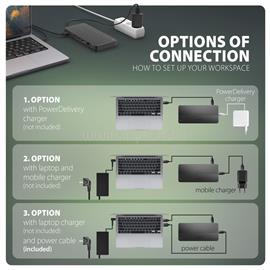 AXAGON HMC-DL-KVM 12in1 DisplayLink KVM Switch HMC-DL-KVM small