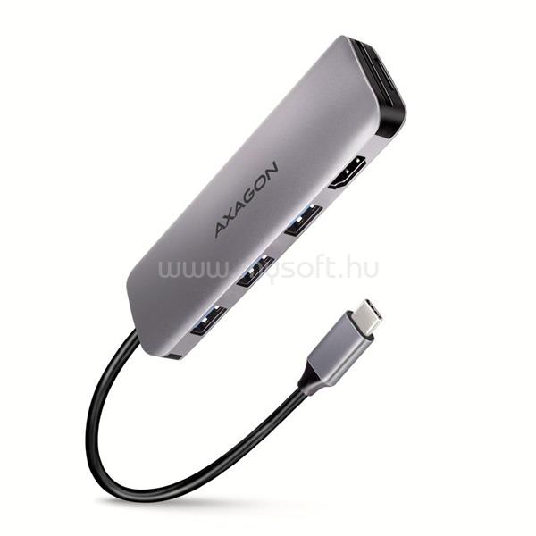 AXAGON HMC-HCR3A SuperSpeed USB-C COMBO 5in1 HUB