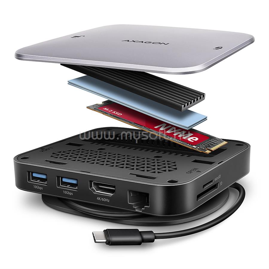 AXAGON HMC-UFO USB-C 10Gbps UFO 9in1 hub