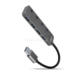 AXAGON HUE-MSA 4 portos USB3.2 switch HUB HUE-MSA small