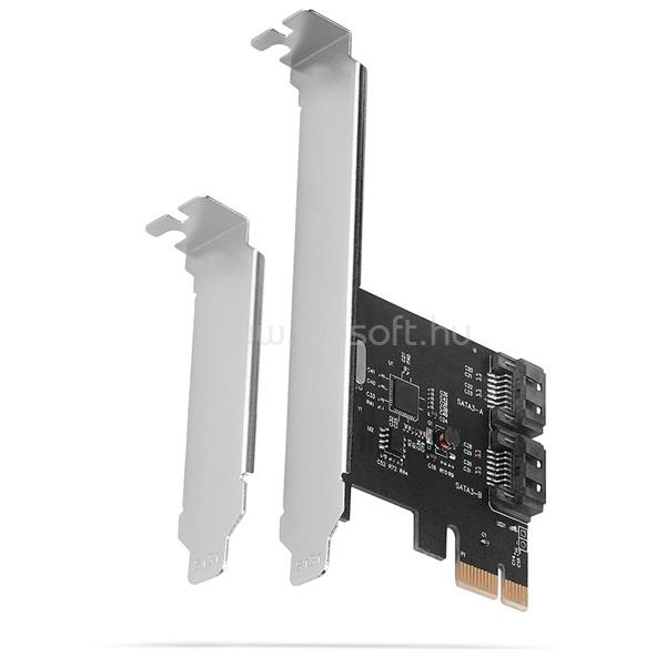 AXAGON PCES-SA2N 2 db belső SATAIII portos 1 sávos PCI-Express kártya