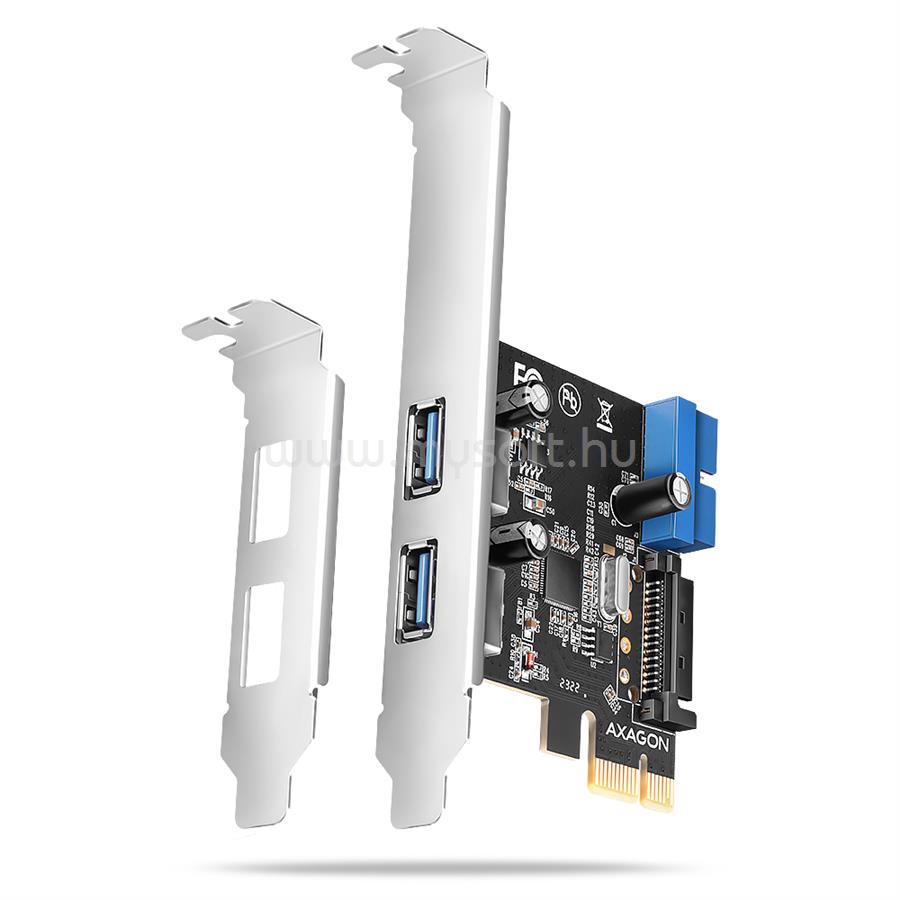 AXAGON PCEU-232RS 2x külső + 2x belső USB 5Gbps PCI-Express kártya
