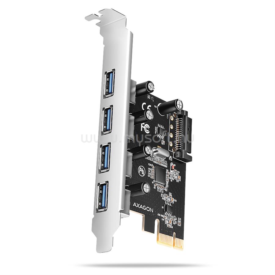 AXAGON PCEU-430RS 4x USB-A 5Gbps port PCI-Express kártya