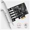 AXAGON PCEU-43RS 4db USB 3.2 gen1 portos PCI-Express kártya PCEU-43RS small