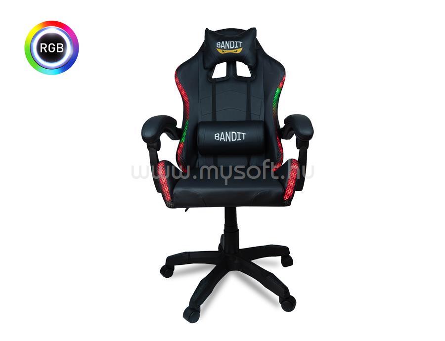 BANDIT Lumina RGB Gamer szék (fekete)