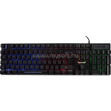 BANDIT ECLIPSE membrán gamer vezetékes billentyűzet (magyar, fekete)