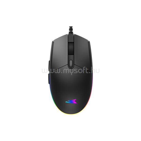 BARACUDA BGM-111B CRAB-B vezetékes gamer egér, 3600dpi, fekete