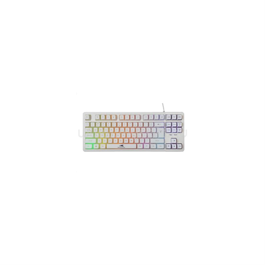 BARACUDA W029919 KRILL-W, BGK-001114W gamer vezetékes billentyűzet angol lokalizáció (fehér)