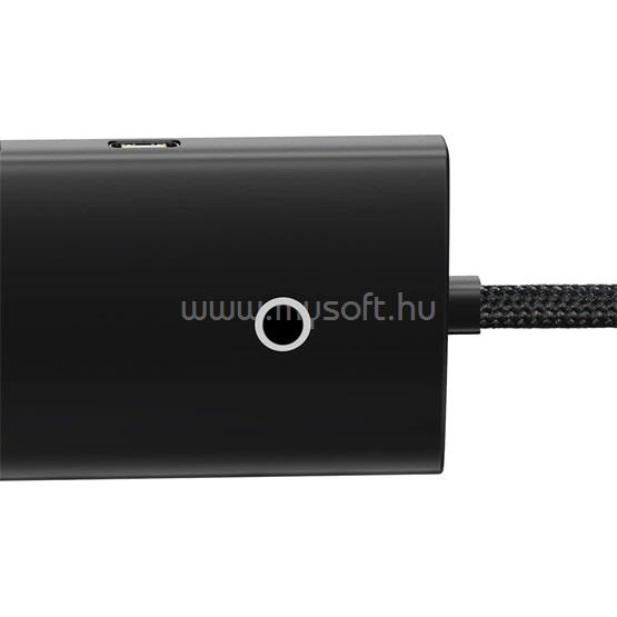 BASEUS LITE USB HUB 4in1 4 USB aljzat 3.0, 200cm, FEKETE