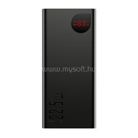 BASEUS Adaman Metal gyorstöltő powerbank 20000 mAh, 22.5W, + 3A USB Type-C, 30cm kábel (fekete) PPAD070101 small
