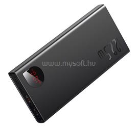 BASEUS ADAMAN METAL vésztöltő 2 USB+Type-C aljzat 10000mAh, LED, FEKETE PPAD070001 small