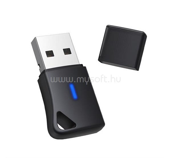 BASEUS BA04+ bluetooth adapter USB, mini, FEKETE