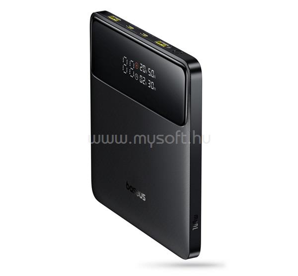 BASEUS BASEUS BLADE H1 vésztöltő 2 USB+2 Type-C aljzat 20000mAh, LED jelzés, FEKETE