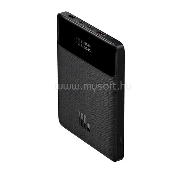 BASEUS BLADE vésztöltő 2 USB+2 Type-C aljzat 20000mAh, LED jelzés, FEKETE
