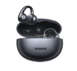 BASEUS BOWIE MC1 PRO OWS bluetooth fülhallgató SZTEREO (v6.0, TWS, zajszűrő, fülre csíptethető, IP67 + töltőtok) FEKETE A0102503 small
