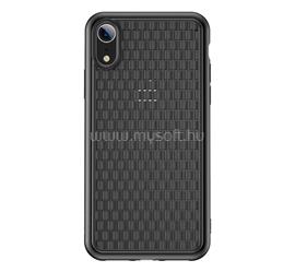 BASEUS iPhone XR 6.1 BV 2. generációs szilikon telefonvédő fonott minta FEKETE WIAPIPH61-BV01 small