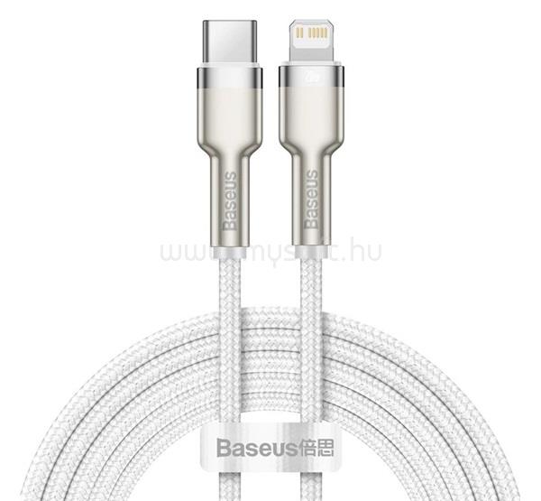 BASEUS iPhone 14 Plus / 14 Pro Max / 14 Pro BASEUS CAFULE adatkábel Type-C - lightning, 200cm, FEHÉR