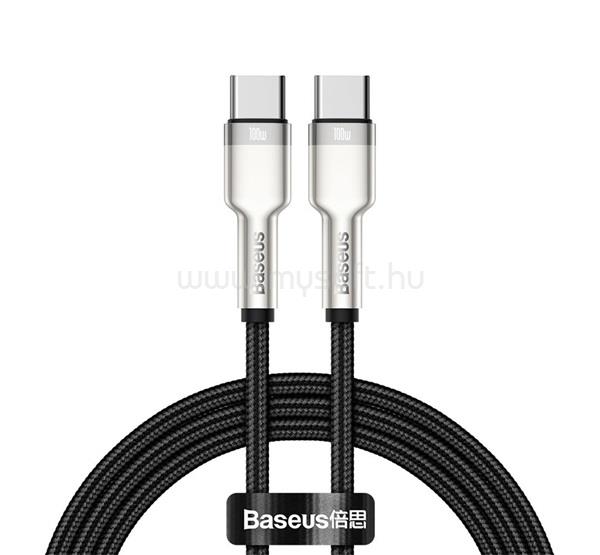 BASEUS BASEUS CAFULE adatkábel Type-C - Type-C, 100cm, FEKETE