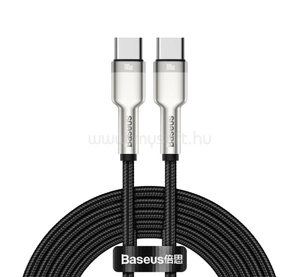 BASEUS CAFULE adatkábel Type-C - Type-C, 200cm, FEKETE